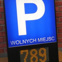 wyświetlacz parkingowy